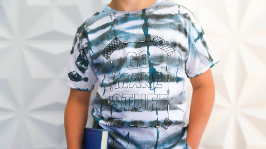 Embellished Shibori T-shirt DIY