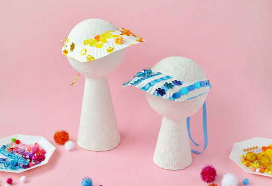 DIY Paper Plate Visor Craft for Kids